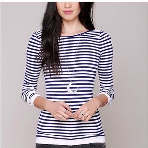 - Womens free people black and white stripped too